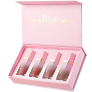 Handaiyan Matte Liquid Blush With Sponge Natural Long-lasting Set Of 4 Multicolor - Set A