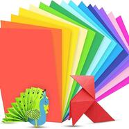 Handmade Origami Embossed Multi Thin Scrapbook 100 Pieces A4 Color Paper 