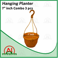 Hanging Garden Planter 7 Inch 3 Pcs