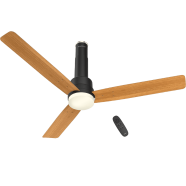 Havells Elio Prime UL 1200mm 100 Percent Copper BLDC RF Remote Four Mode Ceiling Fan (Pine Wood Matte Black) - H-303