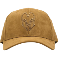 Head Gear Brown Super Suede Curved Visor Cap