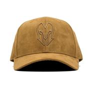 Head Gear Brown Super Suede Curved Visor Cap