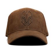 Head Gear Chocolate Super Suede Curved Visor Cap