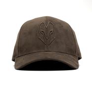 Head Gear Coffee Super Suede Curved Visor Cap