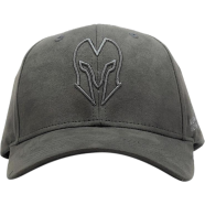 Head Gear Grey Super Suede Curved Visor Cap