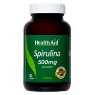 HealthAid Spirulina 500mg Powder – 60 Vegan Tablets