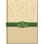 Hearts Daily Notebook - (Biscuit Color)