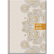 Hearts Daily Notebook - (Grey and Cream Color)