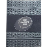 Hearts Desk Calendar - 2025 - Black