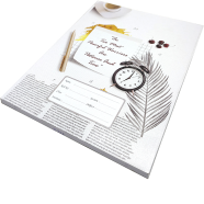 Hearts Floral Binding Khata English 200 Page
