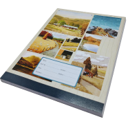 Hearts Floral Binding Khata Margin 120 Page