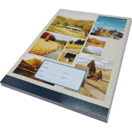 Hearts Floral Binding Khata Margin 160 Page