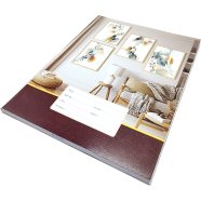 Hearts Floral Binding Khata Margin 160 Page