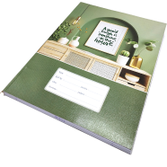 Hearts Floral Binding Khata Margin 160 Page