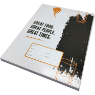 Hearts Floral Binding Khata Margin 300 Page