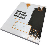 Hearts Floral Binding Khata Margin 96 Page 