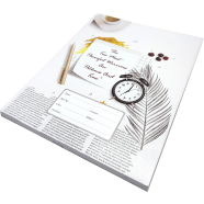Hearts Floral Binding Khata Roll / Bangla 200 Page