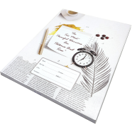 Hearts Floral Binding Khata Roll / Bangla 120 Page