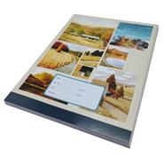 Hearts Floral Binding Khata White 200 Page