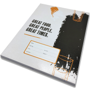 Hearts Floral Binding Khata White 96 Page