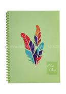 Hearts Styles Notebook - Green Color