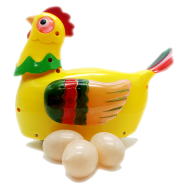 Hen Lay An Egg And Biddy Egg Funny Action Happy Biddy Hen Lay Egg Toy Perfect Gift For Children (hen_egg_bo_yellow) Yellow - 191275921