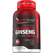 Herbtonics Korean Red Panax Ginseng 1500mg 120 Capsules -344840211