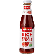 Herman Rich Tomato Ketchup Glass Bottle 340gm - 131701338