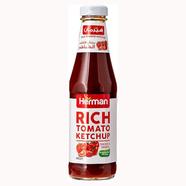 Herman Rich Tomato Ketchup Glass Bottle 340gm (UAE) - 131701338