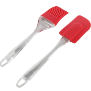 Hetvi trend™ Silicone Spatula and Pastry Brush Set Special for Cake Mixer, Cooking, Baking, Glazing - Set of 1 (Multicolor) icon