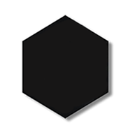 Hexagon Canvas 8 inch Black
