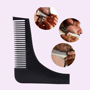 High Quality Beard Shaper Comb Facial Hair Shaping Tool (Black and Gray)