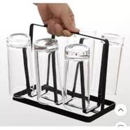 High Quality Metal Glass, Cup Stand Holder, Kitchen Use With 6 Placements icon