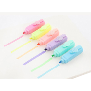 Highlighter Colored Marker Pens Creative Cute Design Painting 6 Pieces Set