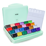 Himi Gouache Paint Set- 30ml 24 colors Jelly Cup (Green Box)