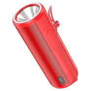 Hoco HC11 Bluetooth Wireless Speaker With Flashlight – Red Color