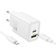 Hoco N61 Gentle PD20W Plus ǪC3.0 Charger Set(C to C)(EU)