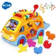 Hola Baby Electronic Musical Bus Toy For Infant Kids Early Learning