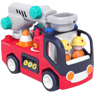 Hola Fire Engine Ladder Truck Toy for Kids Early Learning Fire Engine with Light and Music Toys
