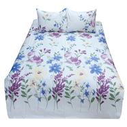 HomeTex Bed Sheet Blue Daisy - BK-S-119