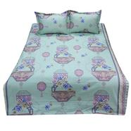 HomeTex Bed Sheet HRT Affair Zinnia sea green - BK-HRT-108