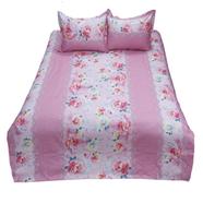 HomeTex Bed Sheet HRT Pink Rose - BK-HRT-102