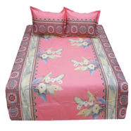 HomeTex Bed Sheet Hrt Calla Lily Pink - BK-HRT-1013
