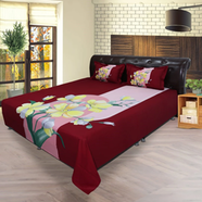 HomeTex Bed Sheet Musk Maroon RTP - BK-RTP-1030