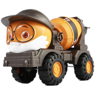Home Decor Children's Gift Squirrel Models Excavator Engineering Car Model Forklift Toys Beach Coasting Toy