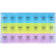 Homesoul Medicine Organizer Reminder Storage Box for 21 Days or 3 Weeks, Pack of 1