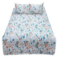 Hometex Bed Sheet Flower Canvas Red - BK-S-118