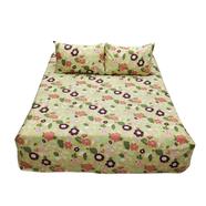 Hometex Bed Sheet Oliv Flower - BK-C-134