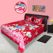 Hometex Bed Sheet Red Babol RTP - BK-RTP-1032