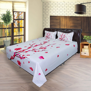 Hometex Bed Sheet Red Tree RTP - BK-RTP-1033